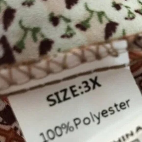 3X Lightweight Patchwork Pullover Top Balloon Sleeve - Picture 12 of 12